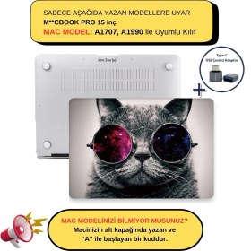 Resim McStorey Macbook Pro Kılıf 15 inç A1707 A1990 ile Uyumlu Cat01NL 