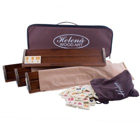 Resim Helena Wood Art Vip El Yapımı Masif Ahşap Okey Takımı 
