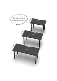 Resim 140 Antrasit Oyun Çalışma Masası Gaming Masa Ofis Masası 9100 Anrasit 