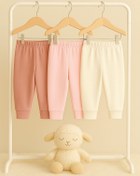 Resim Baby Selen Bebek Patiksiz Alt 3'lü, Bebek Pijama Alt Giyim 