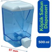 Resim Wespa Plastik Şeffaf Köpük Sabun Dispenseri 500 ml. x 10 Adet 