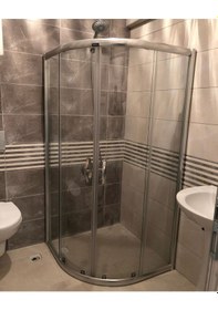 Resim Teknesiz Oval Cam Duşakabin Nd110 Krom Parlak 