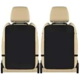Resim Araba Araç Oto 2 Adet Koltuk Arkası Koruyucu Kılıf Örtü Koltuk Arkası Koruma Siyah 
