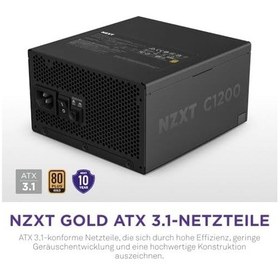 Resim Nzxt C1200 1200w 80 Atx 3.1 Tam Modüler Siyah Güç Kaynağı 