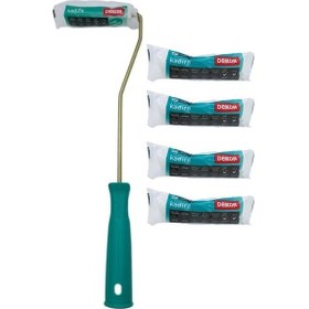 Resim Dekor Kadife Parmak Rulo 10 Cm + 4 Adet Yedeği 