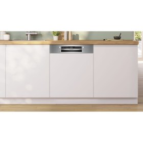 Resim Bosch SMI4IKS50T 5 Programlı Inox Ankastre Bulaşık Makinesi 
