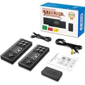 Resim 8 Bit Tv Oyun Çubuğu Video Oyunu Konsolu 620 Oyunlar Kablosuz Mini Reo Kons Black 620 