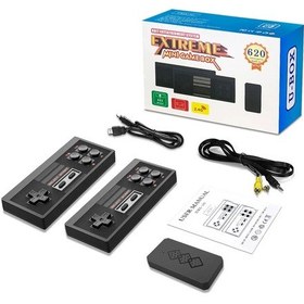 Resim 8 Bit Tv Oyun Çubuğu Video Oyunu Konsolu 620 Oyunlar Kablosuz Mini Reo Kons Black 620 