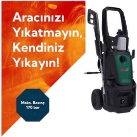 Resim STANVOLT KLPRO 170 BAR YÜKSEK BASINÇLI OTO YIKAMA 2500W KLY2500 TEMİZLİK SETİ HEDİYELİ 