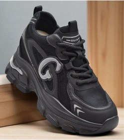 Resim Full Ortopedik Taban Günlük Kadın Spor Ayakkabı Kalın Taban İçten Dolgu Taban Guja 24k450 Siyah 