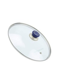 Resim Tencerelere Tavalara Uygun Cam Tencere Kapağı Tava Kapak 32 Cm-Mor 