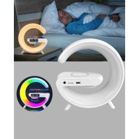 Resim Najmaddin Akıllı Uyku Lambası Gündoğumu Alarmı Kablosuz Şarj ve Müzik Çalar - NJ001P-4IEWB7 