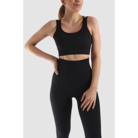Resim Seamless Sporcu Taytı Siyah / Dikişsiz 