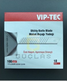 Resim Viptec Maket Bıçağı Yedeği - Maket Bıçak Ucu 10'Lu Paket 100 Adet 
