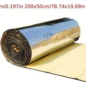Resim Topnotch 5mm 78.74x19.69inch Araç Ses Yalıtım Süngeri Kaput Izolasyon Ses Kesici Mat 