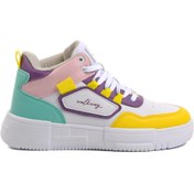 Resim Walkway Nefertiti Beyaz-Sarı Unisex Hi Sneaker Walkway