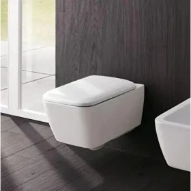 Resim VitrA Geberit 501.671.00.1 iCon Square Rimfree Asma Klozet ve Kapağı 