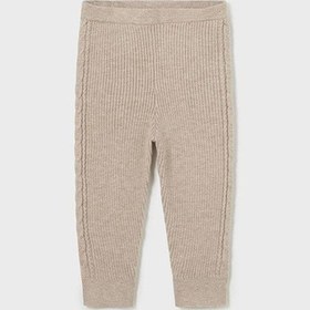 Resim Kışlık Kız Bebek Örme Tayt 10764 Bej 