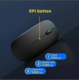 Resim Vorcom Avalon Pro 10.36" Tablet İçin Uyumlu Bluetooth Şarjlı 2.4Ghz Kablosuz Mouse Sessiz Tıklama 