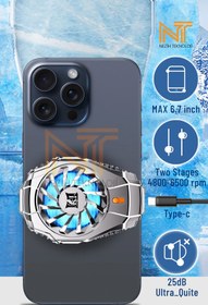 Resim Nezih Case Gümüş Kaplamalı 2 Kademeli TEC Soğutma Sistemli Klipsli Telefon Soğutucu Fan 