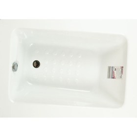 Resim Waterway Utah Oturmalı Mini Dikdörtgen Küvet 120x80 H:55 Gövde Metal Ayak Dört Yön Panel 