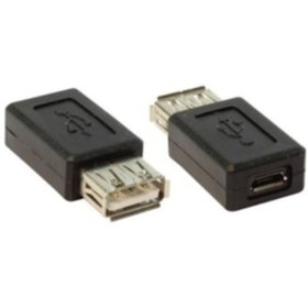 Resim Platoon Ti-mesh Usb 2.0 A F / Usb Micro 5p F Dönüştürücü - Nickel/black 