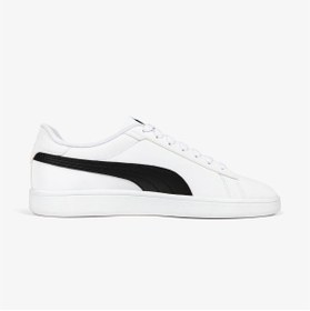Resim Puma Smash 3.0 Buck Unisex Beyaz Spor Ayakkabı 