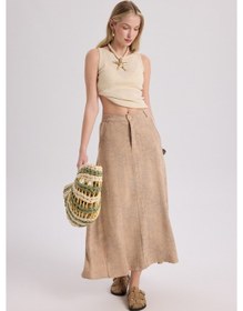 Resim Mai Collection Mai Studios Co. Garias Cepli Uzun Batik Desenli Vizon Etek Vizon 