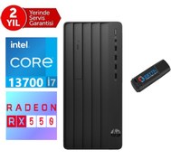 Resim Hp 290 Pro G9 Intel Core I7 13700 8gb 256GB SSD 4GB\u002FRX550 WINDOWS11HOME Masaüstü Blgisayar 2624A8ET21+ZETTAUSBBELLEK 