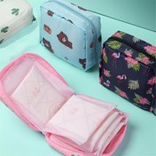 Resim Şık çok fonksiyonlu seyahat çantası - kablolar, kozmetikler ve temel ihtiyaçlar için mükemmel, dayanıklı polyester, karışık renkler 