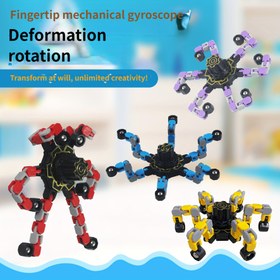 Resim 2 adet Çocuk Fidget Spinner Oyuncak - ABS Reçine Döndürme Üstü 3 Renkli Tasarımlarla (Mor/Kırmızı/Siyah) - 4+ Yaşlar İçin Dayanıklı Sabit Taban - Erkek ve Kızlar İçin Tatil Hediyesi 