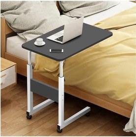 Resim Yükseklik Ayarlı Dikey Laptop Ve Servis Sehpası - Antrasit Beyaz 