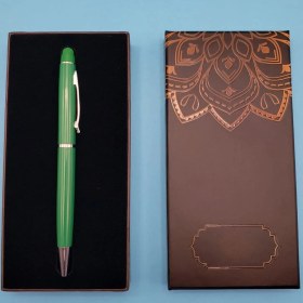 Resim Hereveoyuncak Mandala Desenli Kutulu Yeşil Touchpen Tükenmez Kalemm 