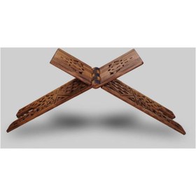 Resim OMCA HHA OYMALI RAHLE BATTAL MASİF AHŞAP 21X75 CM 