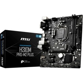 Resim MSI H310M PRO-M2 PLUS Soket 11551 DDR4 2666 DVI VGA HDMI M.2 USB3.1 Matx WIN7 WIN10 Anakart 