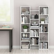 Resim Mozide White Le Scale Kitaplık 