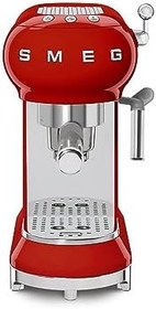 Resim SMEG 50's Style Retro Espresso Kahve Makinesi Glossy Red 