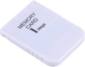 Resim PS için 1 MB hafıza kartı, hafıza kartı, tüm oyunlarıyla uyumlu, beyaz 
