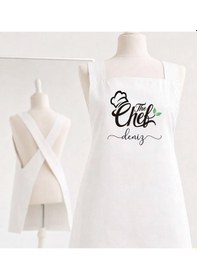 Resim Bk Gift Kişiye Özel İsimli Çapraz Askılı Beyaz Mutfak Önlüğü - 13, Aşçı Önlüğü, Şef Önlüğü, Anneye Hediye Kobitmeyencom35947 Bk Gift Renkli 