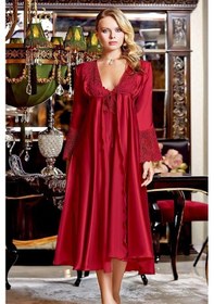 Resim Çeyizlik Dantelli Saten 6'lı Set Je441-bordo-s Çok Renkli 