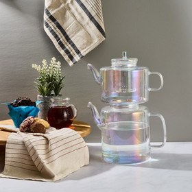 Resim Perotti Luster Borosilikat Cam Çaydanlık 