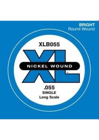 Resim D'addario Xlb055 Xl Nickel Wound Bas Gitar Tek Teli 0.055 İnç Orta Tansiyon, Karakteristik Xl Serisi Berraklığı, Uzun Ömürlü Nikel Kaplama Ve Hassas Entonasyon 