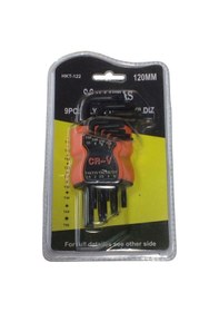 Resim Haktaş Hkt 122 9 Parça Torx Kısa Allen Seti 120 Mm 