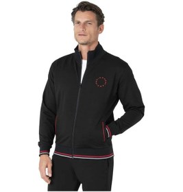 Resim Pierre Cardin 7125 Erkek Uzun Kollu Dik Yaka Eşofman Takımı-siyah Siyah 