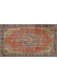 Resim Ilham Verici Vintage El Işlemeli Jüt Kilim Halı - 154x264 Cm 9953 