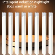 Resim 8'li Paket, 19.81/29.97/50.04 cm, Cadılar Bayramı Kampanyası ve Noel En Çok Satan Dekoratif Hareket Sensörlü Gece Lambası, İnsan Vücudu Hareketi Algılama Özellikli, Üç Işık Modlu, USB Şarj Edilebilir Duvar Lambası, Kablo Gerektirmeyen Manyetik Montaj - Uygun 