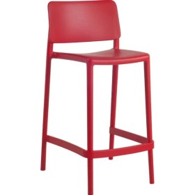 Resim Papatya Joy Bar Sandalyesi 65 cm Kırmızı - Kolçaksız 
