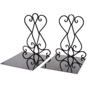 Resim Venturemart 1 Çift Taşınabilir Metal Bookends Kitap Standı Tutucu Masaüstü Raf Raf Ev Ofis Malzemeleri 