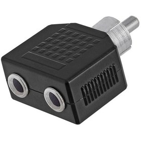 Resim RCA Erkek to 2x3.5mm Mono Çevirici Adaptör 