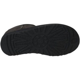 Resim Yazkış Kadın Gri Taba Siyah İçi Kürklü Ak Kadın Kısa Bot Bilek Boyu 10cm 001 